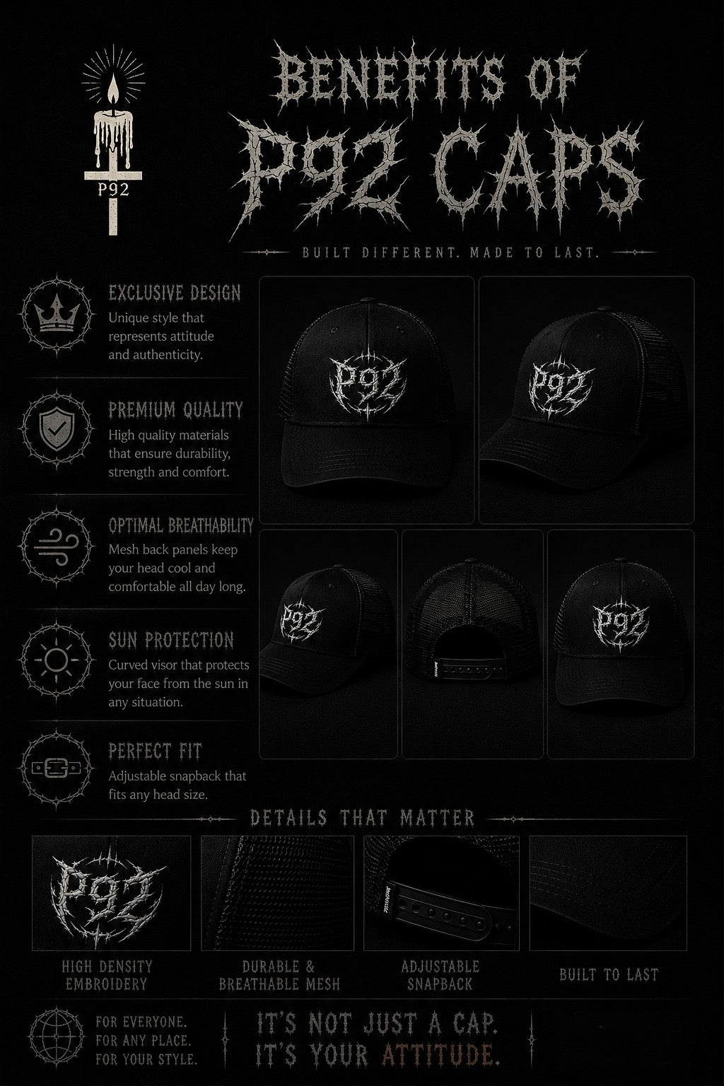 P92 , Original Feeling, Trucker Hat , Pronto en stock , ( Preventa Activada )