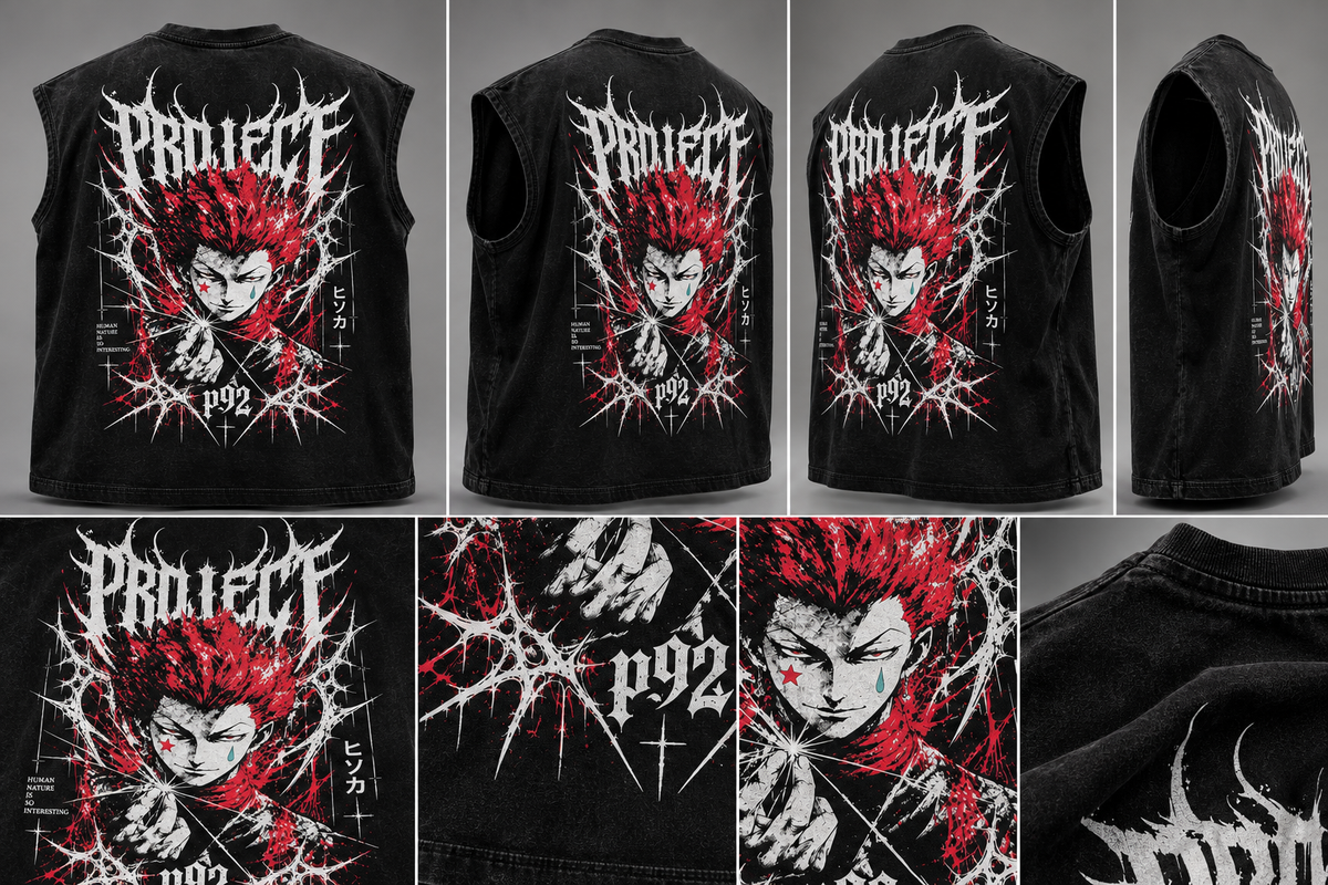 P92 ( Hisoka ) Special Edition , Garment Dye Muscle Tee , ( 1 Of 50 )