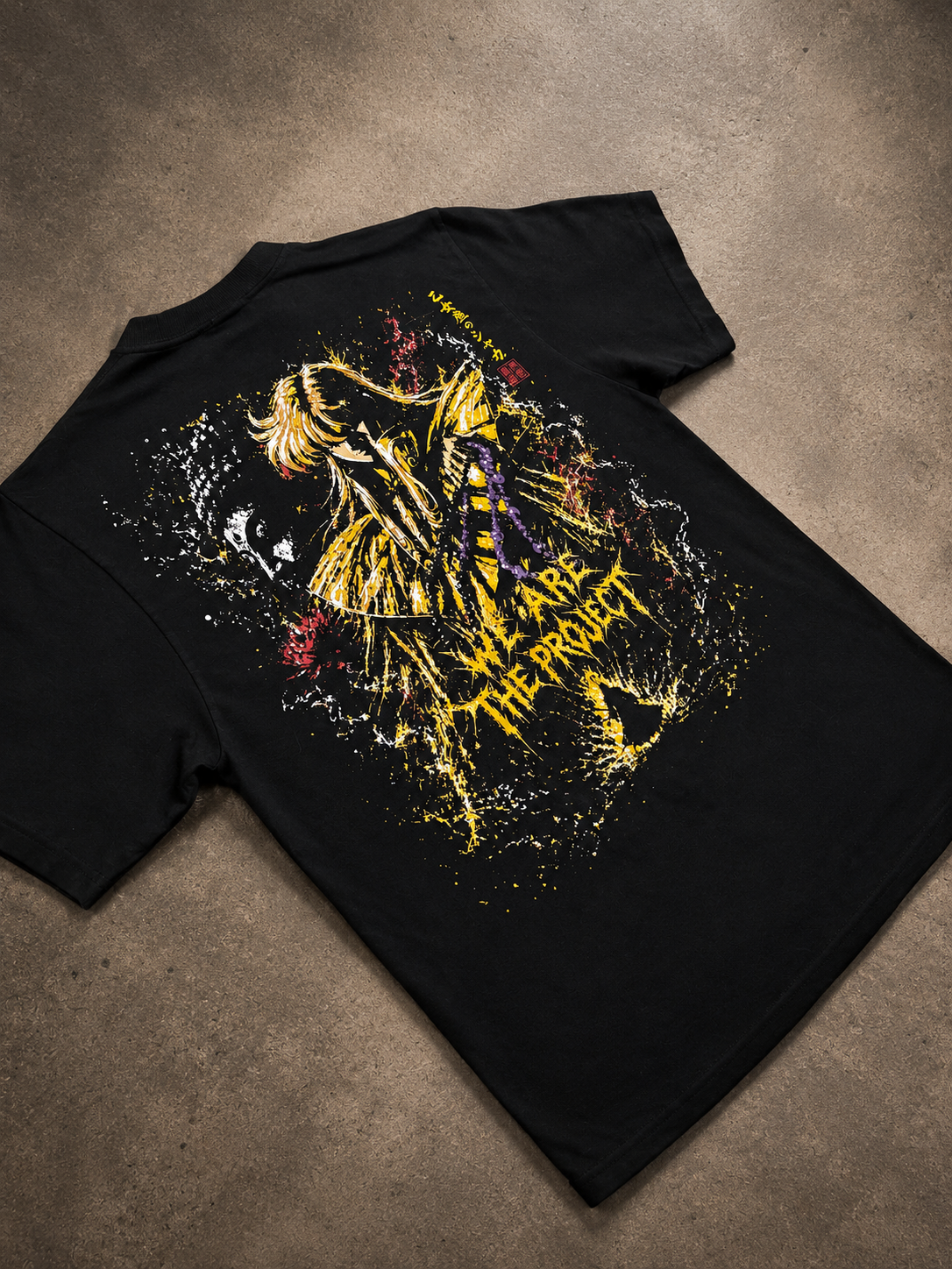 P92 , Gold Collection , Virgo [ Shaka ] , Oversized Tee Black