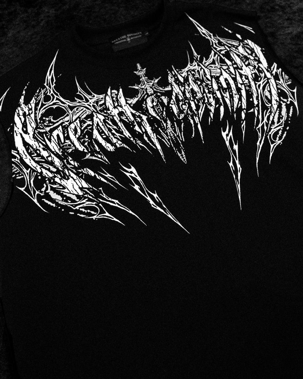 Breathe Divinity , Death Eater Oversized Cutoff tee [VOID BLACK]