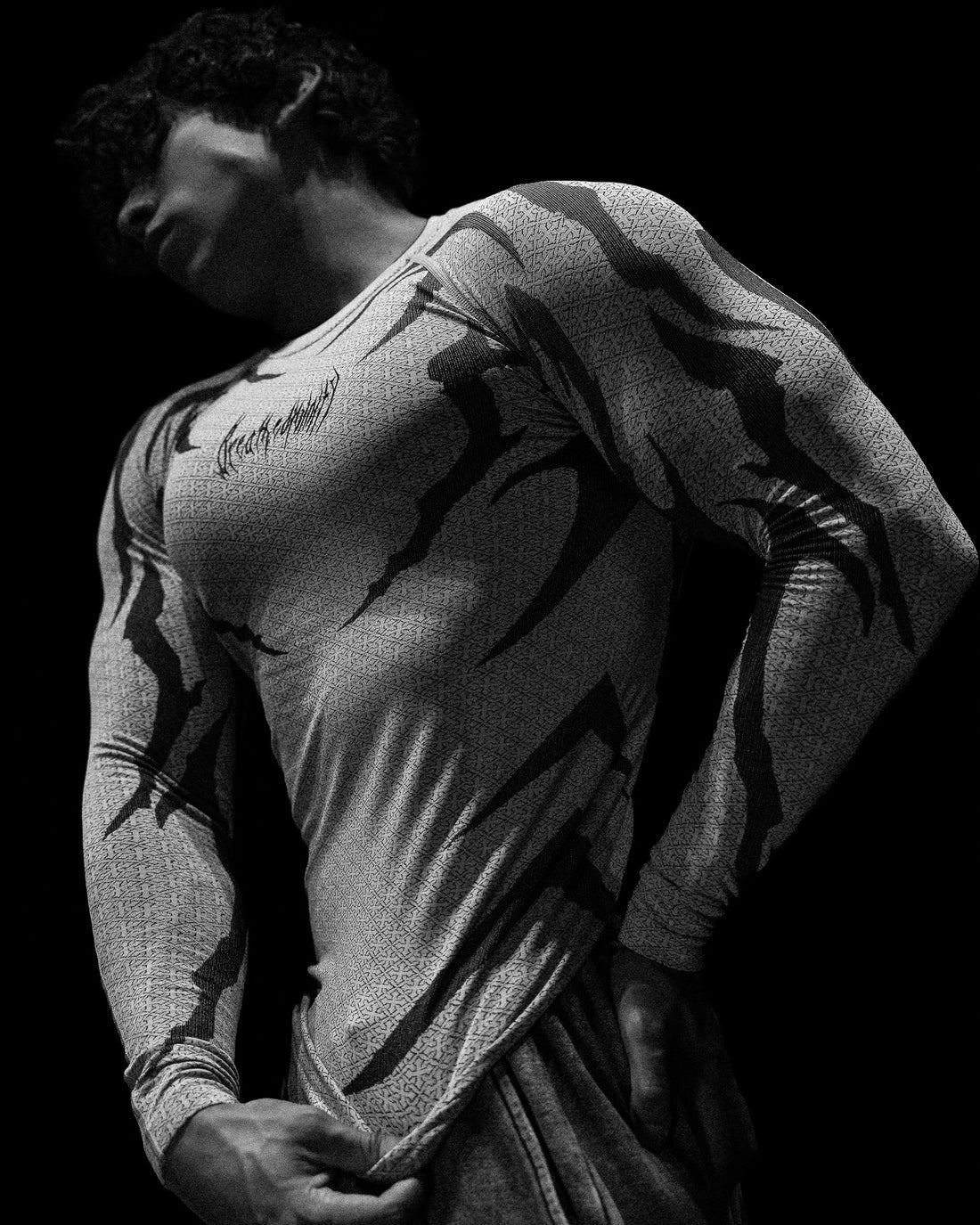 Breathe Divinity , Doomtech , Compression Longsleeve ( Divine White )