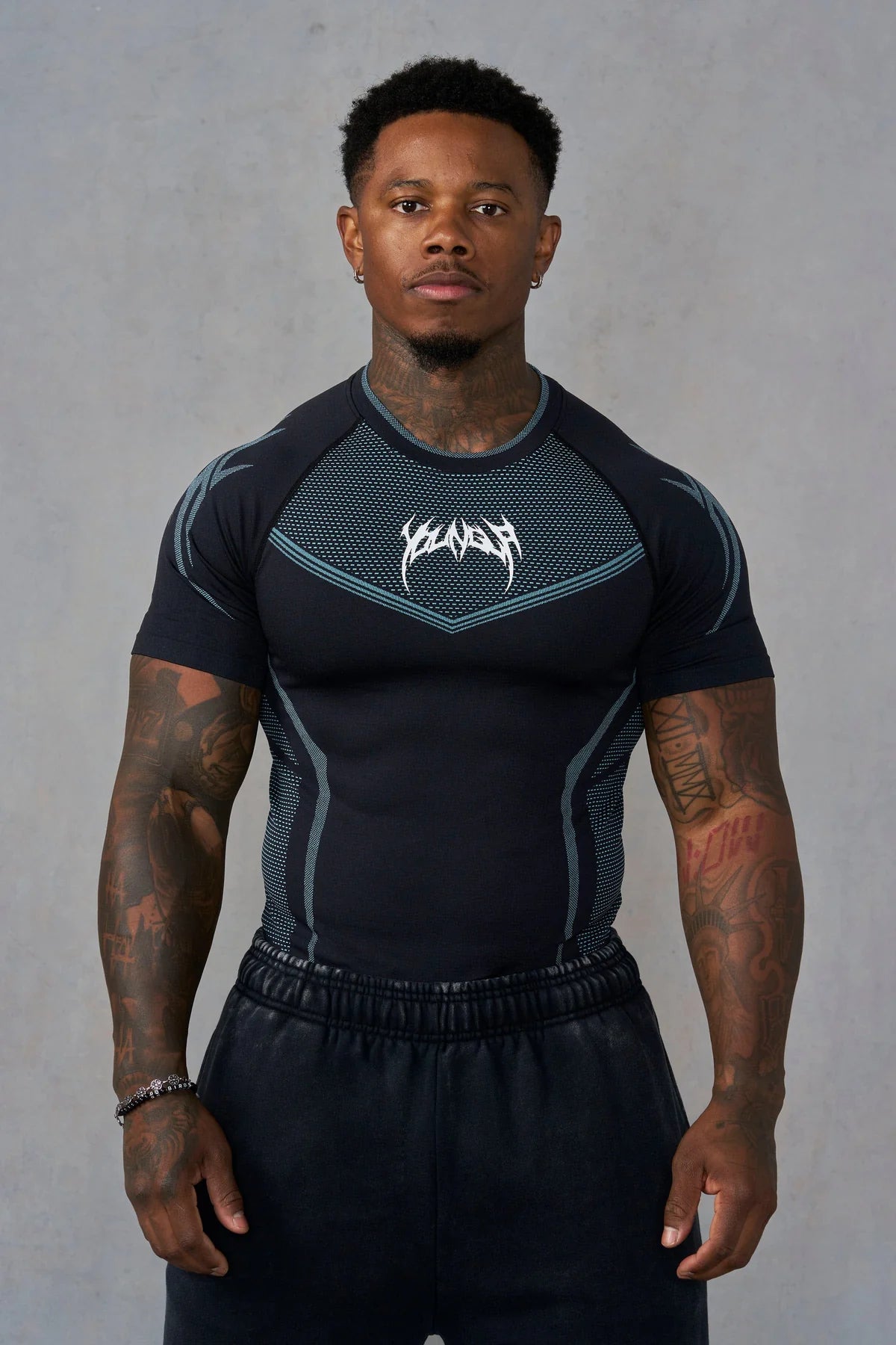 Youngla , Warrior X Compression Tees , Black/Blue , *PREVENTA, 50% PARA RESERVAR*