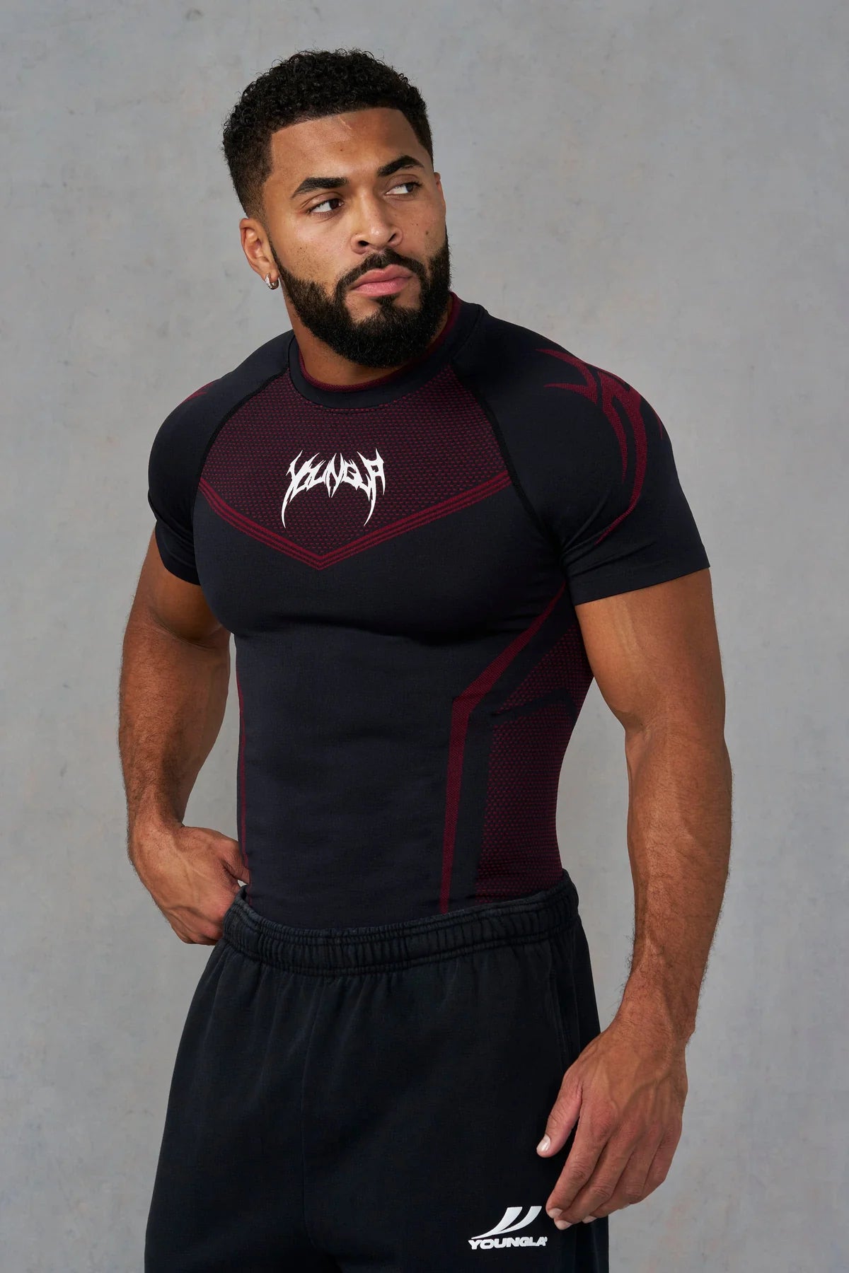 Warrior X Compression Tees , Black/Red , * PREVENTA , 50% RESERVA*