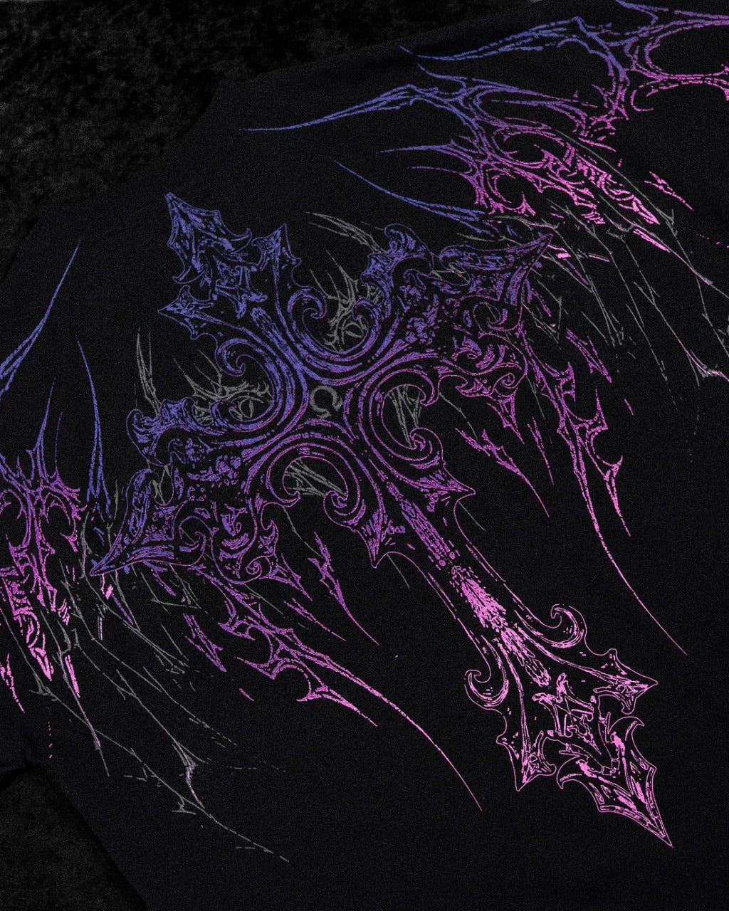 Breathe Divinity , Dark Cathedral Oversized T-shirt [HOLLOW PURPLE]