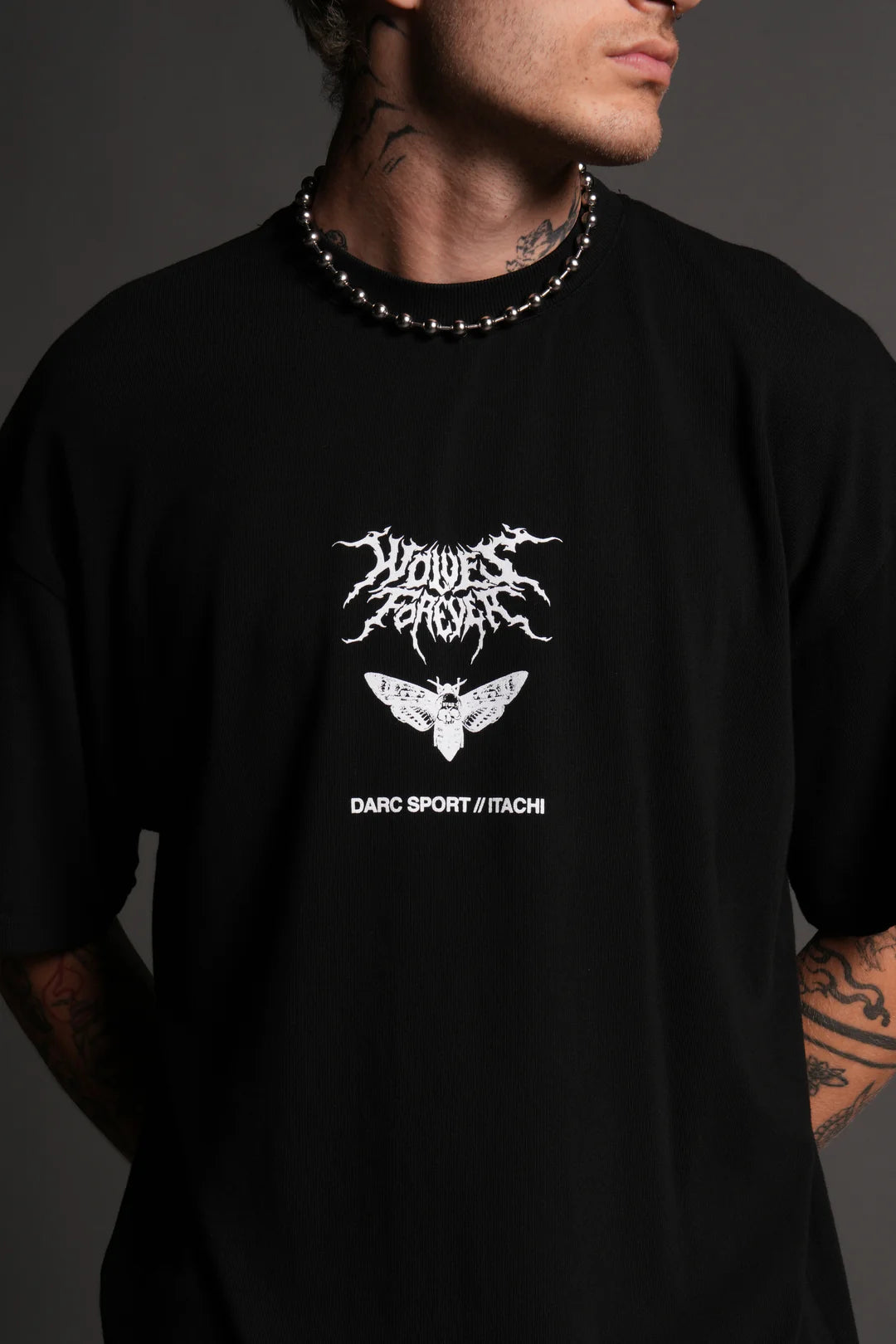 Darc Sport ,,WILL OF FIRE "PREMIUM" OVERSIZED TEE IN BLACK , ITACHI , Preventa , Reserva con el 50% )