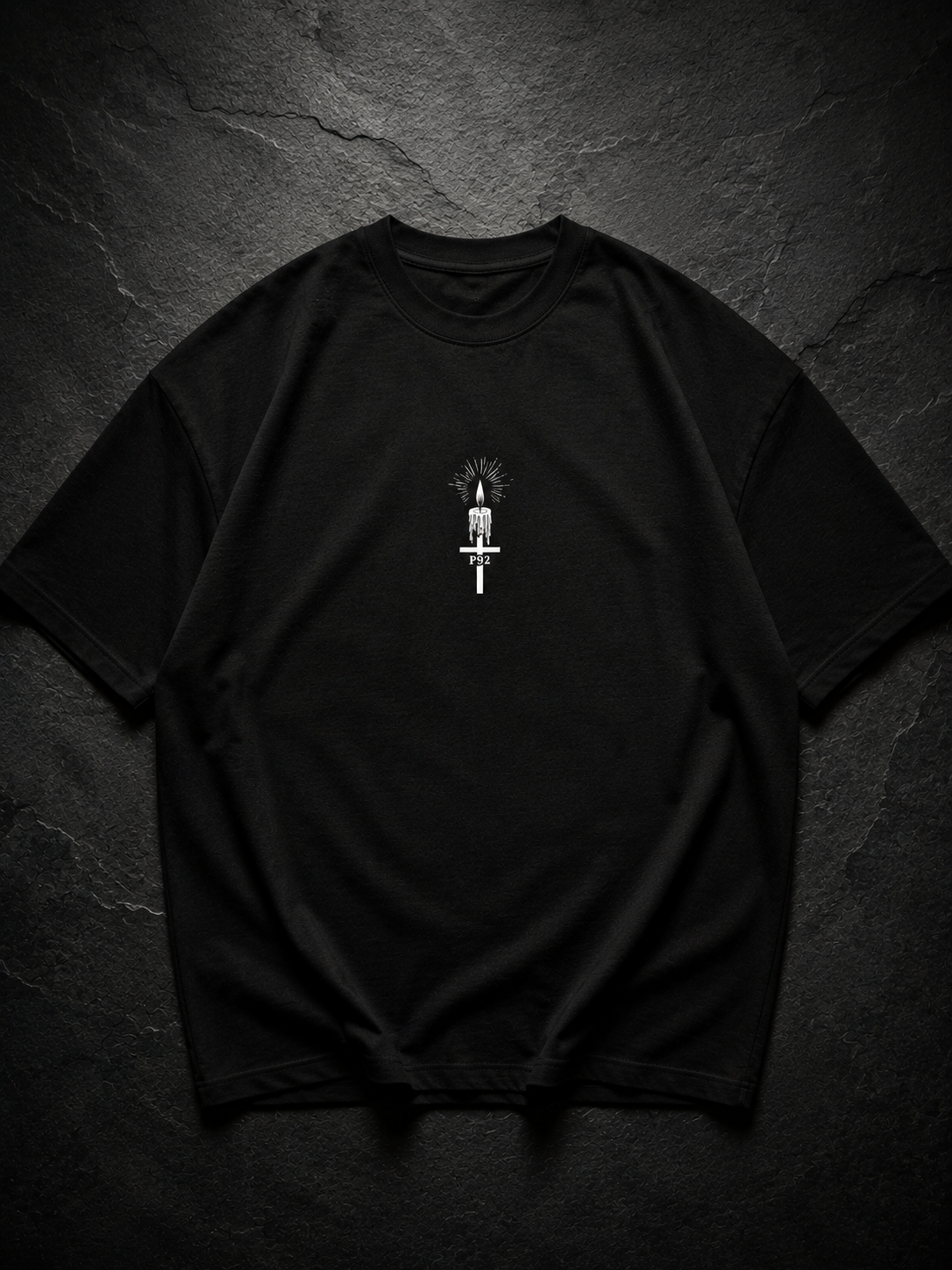P92 , Gold Collection , Geminis [Evil Saga ] , Oversized Tee Black