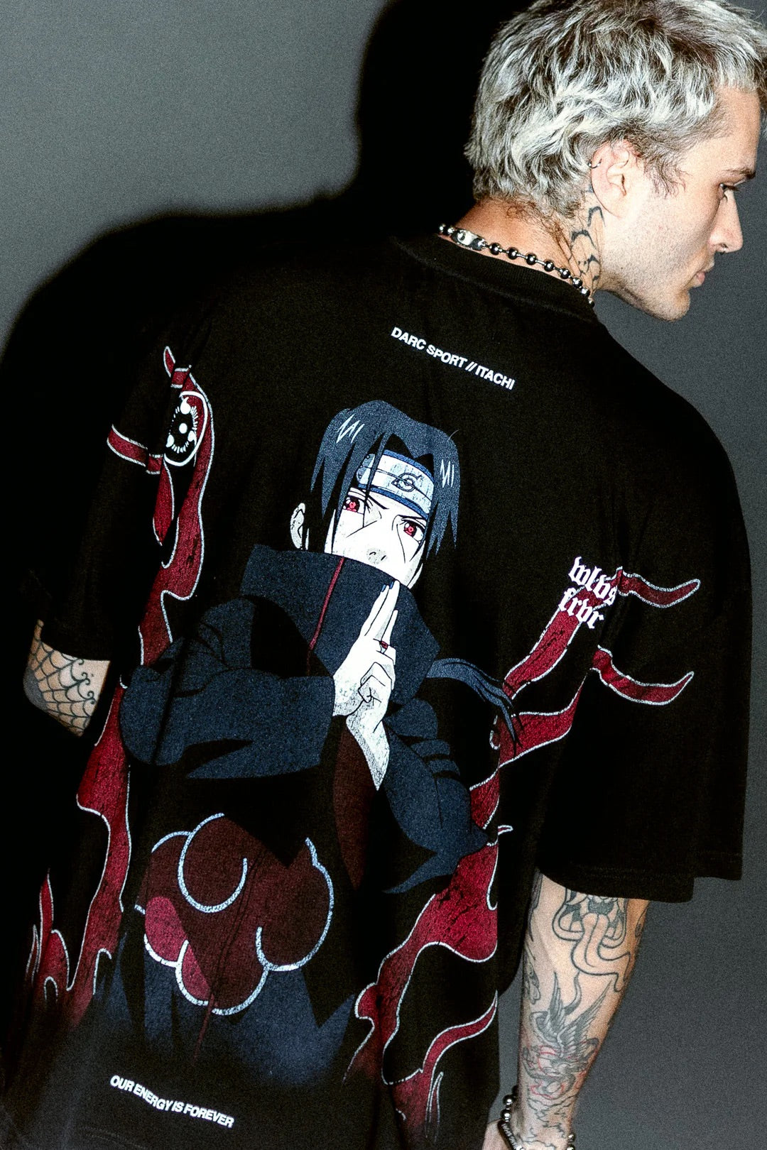 Darc Sport ,,WILL OF FIRE "PREMIUM" OVERSIZED TEE IN BLACK , ITACHI , Preventa , Reserva con el 50% )