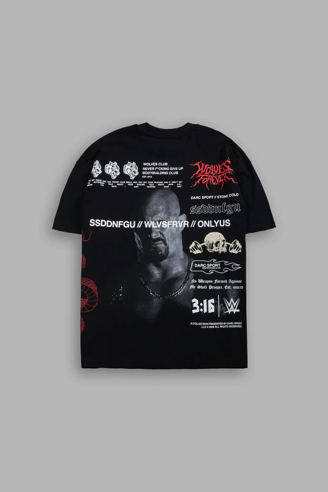 Darc Sport X WWE , Stone Cold Law , Premium Oversized