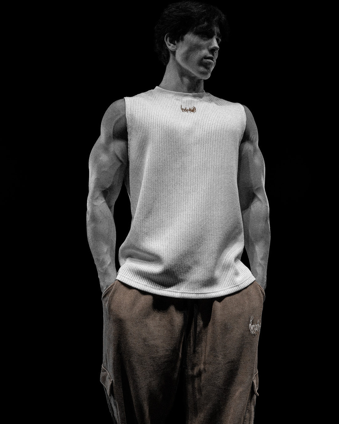 Breathe Divinity , Waffle Knit Cutoff (Créame Brulee)