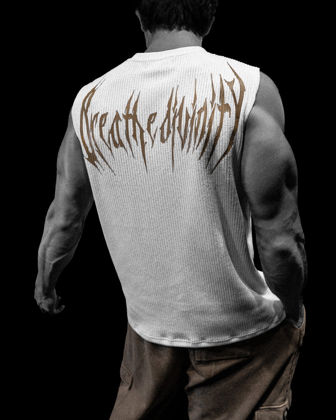 Breathe Divinity , Waffle Knit Cutoff (Créame Brulee)