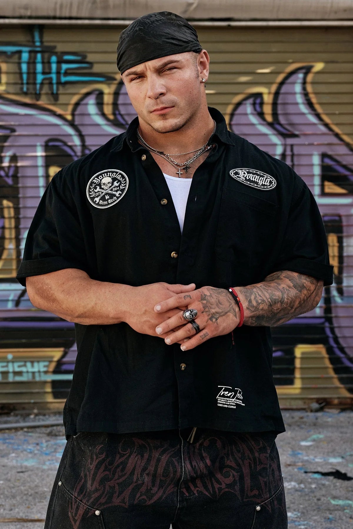 YOUNGLA , CARS & CURLS - MECHANIC SHIRTS