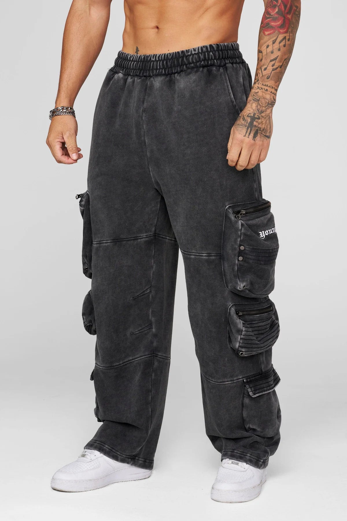 Stacked Cargo Sweats
