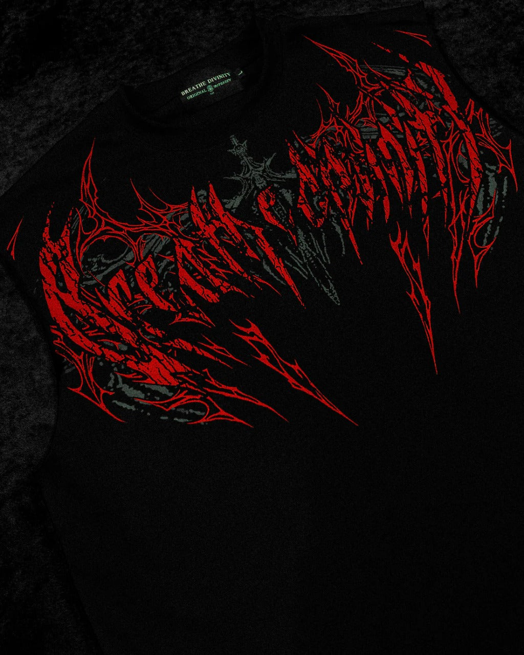 Breathe Divinity , Death Eater Oversized Cutoff tee [NIGHTMARE]