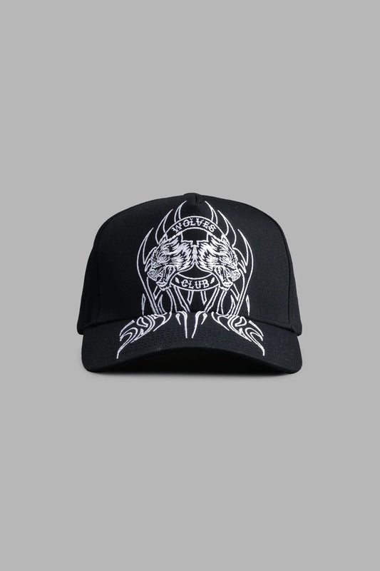 FINITE FLAME 5 PANEL HAT IN BLACK
