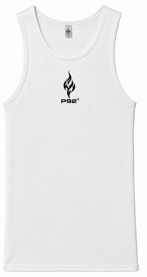 P92 ,Flame  Rib Tank ( Angel White )