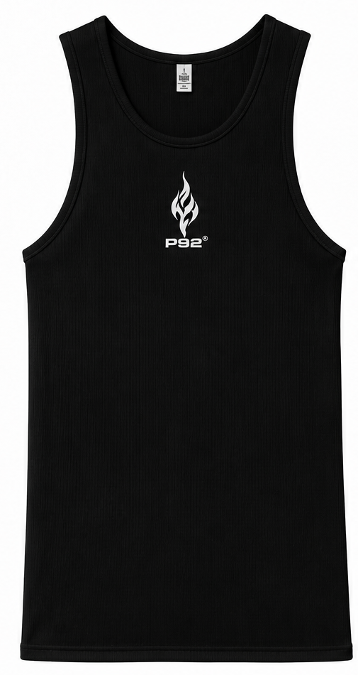 P92 , Flame Rib Tank , ( Gothic Black )