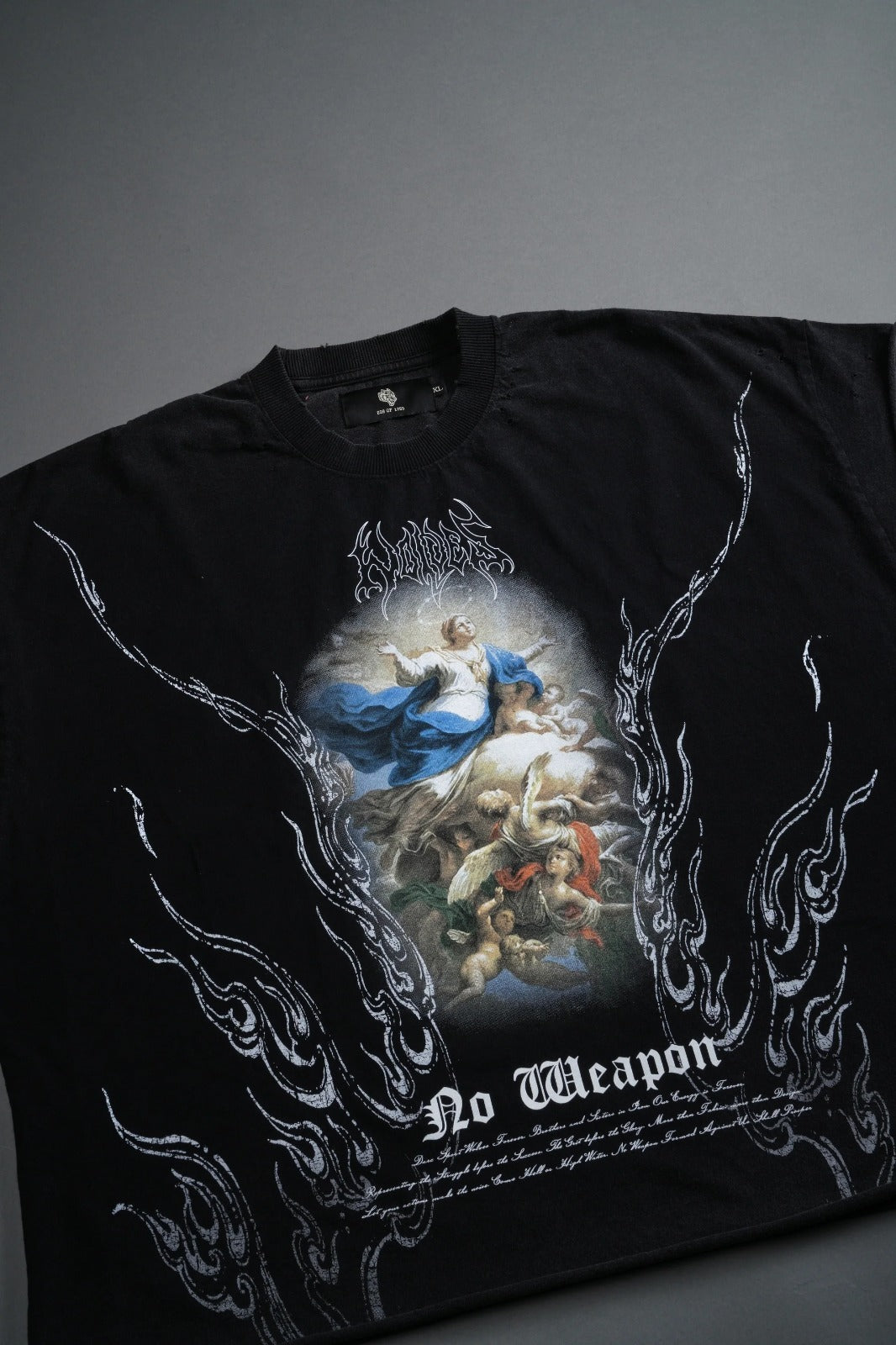 Darc Sport , RISE ABOVE DISTRESSED GRUNGE CUT-OFF TEE IN BLACK , Reserva Activa , Pronto en stock ‼️