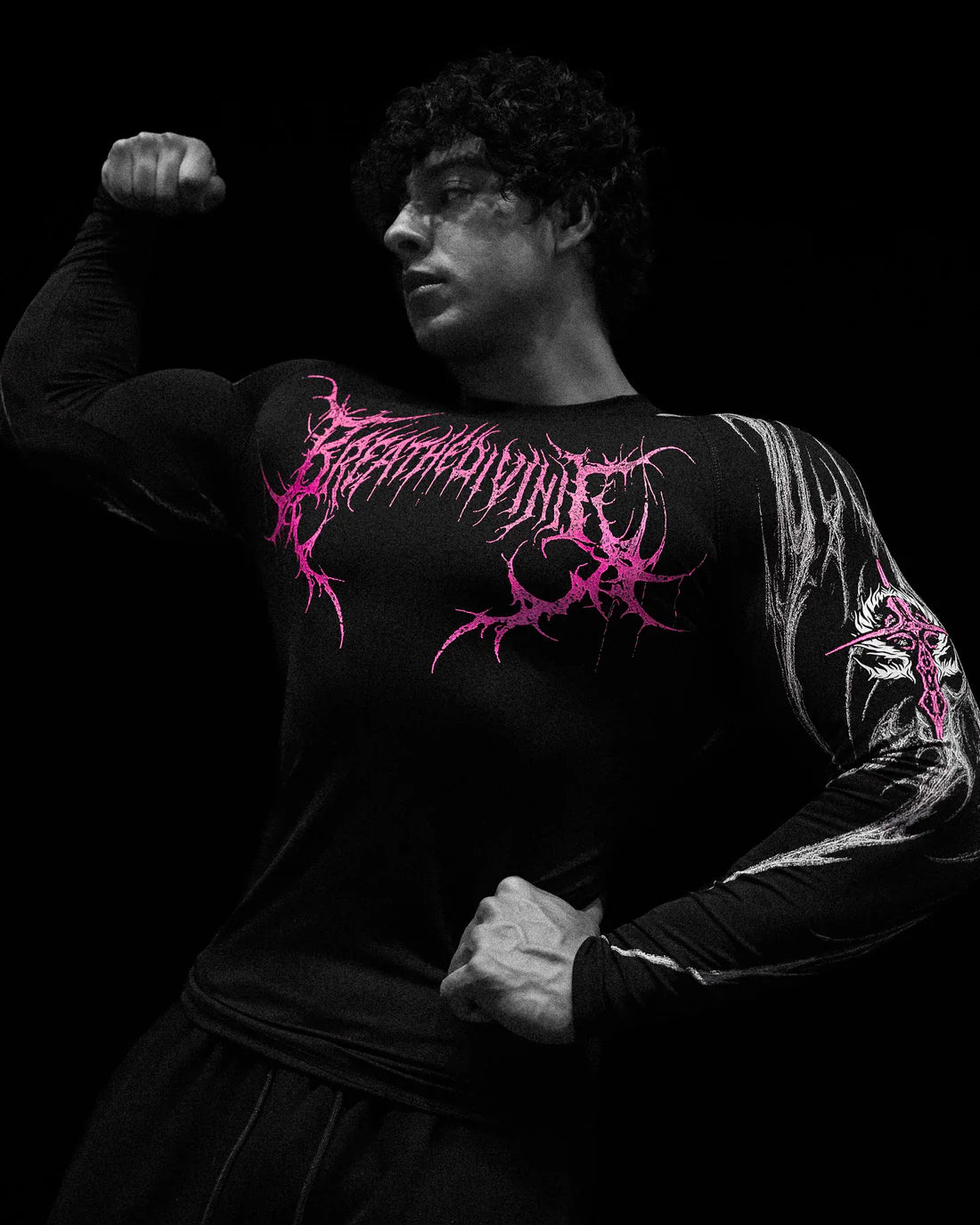 Breathe Divinity , Fallen Knight Compression Longsleeve  , Void Tech ,  ( Blossom Pink )