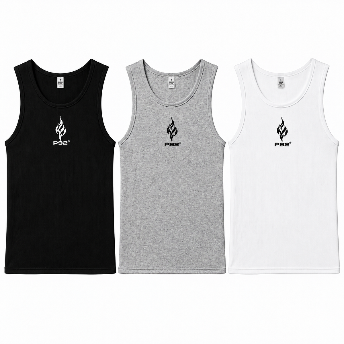 P92 ,Flame  Rib Tank ( Angel White )