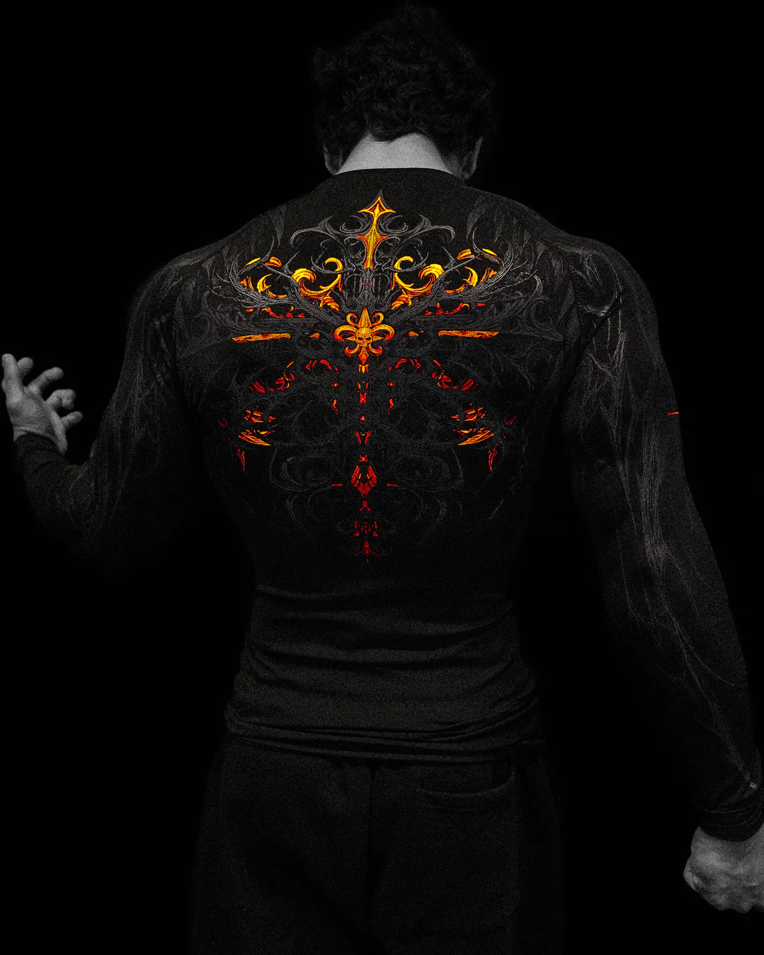 Breathe Divinity , Fallen Knight , Compression Longsleeve , Void tech , (Inferno )
