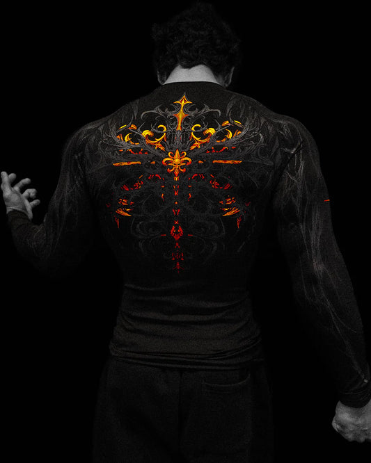 Breathe Divinity , Fallen Knight , Compression Longsleeve , Void tech , (Inferno )