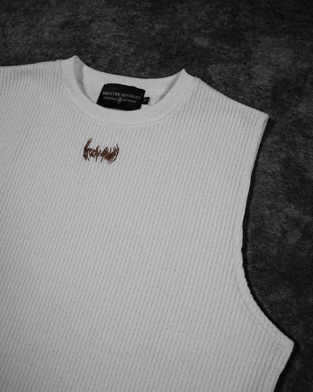 Breathe Divinity , Waffle Knit Cutoff (Créame Brulee)