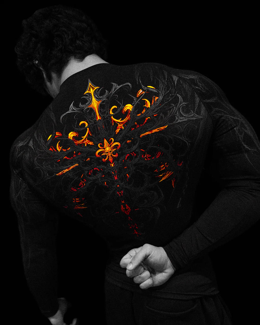 Breathe Divinity , Fallen Knight , Compression Longsleeve , Void tech , (Inferno )