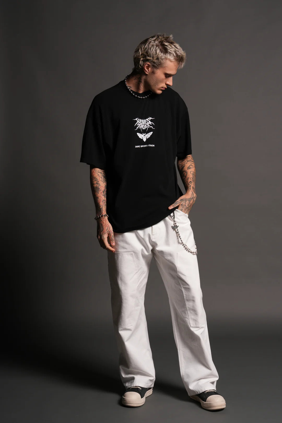 Darc Sport ,,WILL OF FIRE "PREMIUM" OVERSIZED TEE IN BLACK , ITACHI , Preventa , Reserva con el 50% )