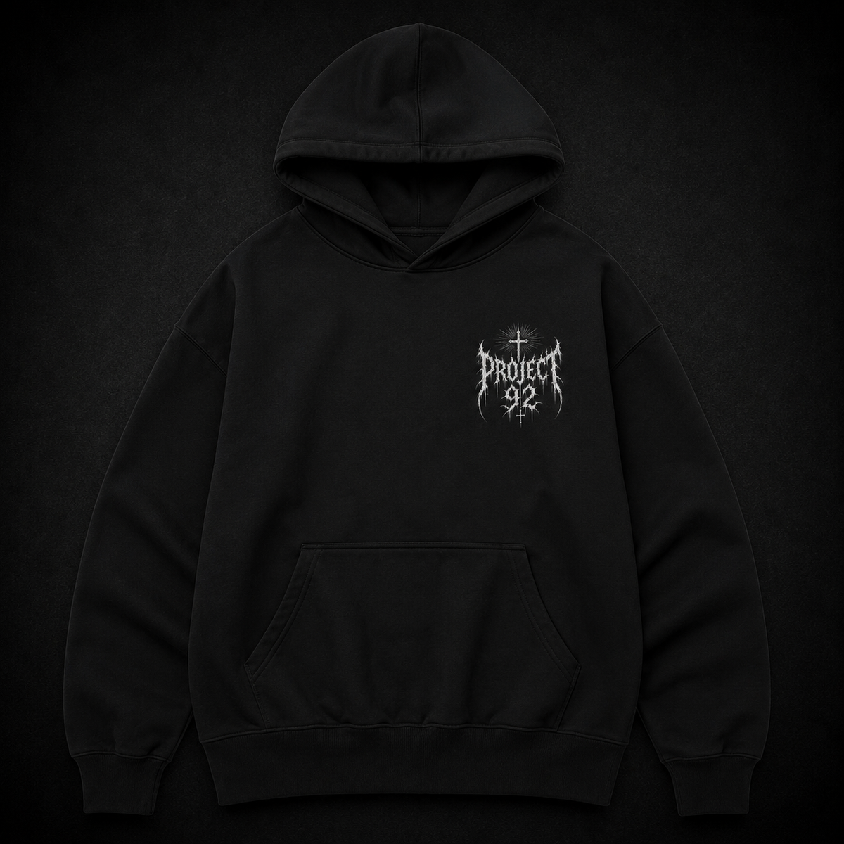 P92 , Mount Sinai , Oversized Hoodie Black, ( Pronto en Stock ) , Reserva disponible