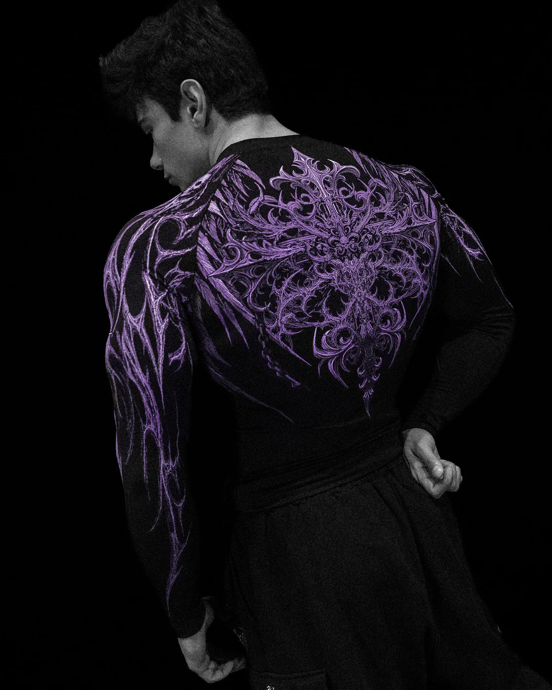 Breathe Divinity , Fallen Knight compression longlseeve , Void Tech , ( Amethyst )