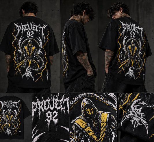 P92 , MK Rivals  , ( Scorpio ) , Oversized Tee in Black