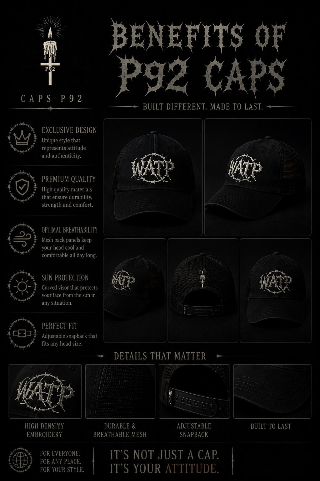 P92 , We Are the Project ( WATP)  , Trucker Hat