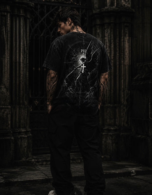 P 92 , Divine Battle , Chapter I :Antagonistic  , Beginnings , Oversized Fit In Black