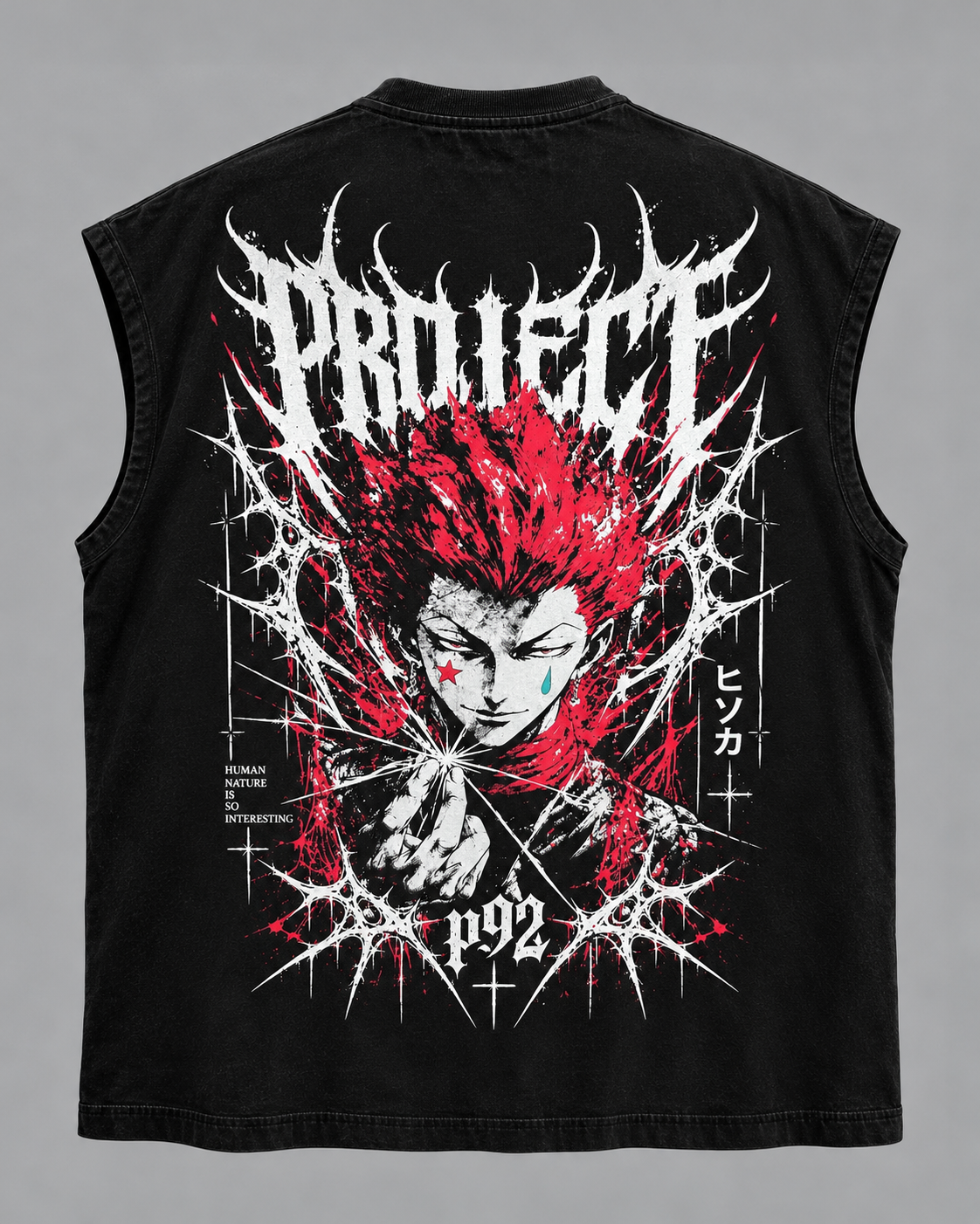 P92 ( Hisoka ) Special Edition , Garment Dye Muscle Tee ,  ( 1 Of 50 )
