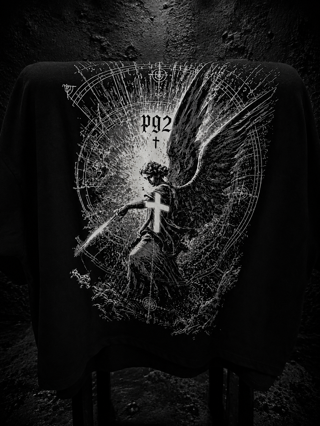 P 92 , Divine Battle , Chapter I :Antagonistic  , Beginnings , Oversized Fit In Black, Piezas unicas ‼️, 50% reservas