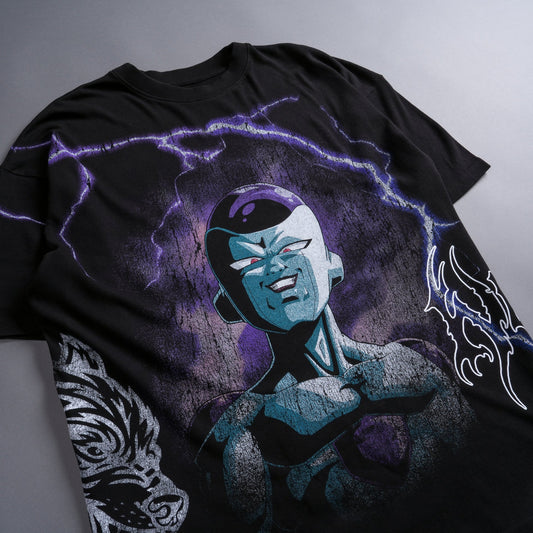 Frieza Energy "Premium" Oversized Tee in Black