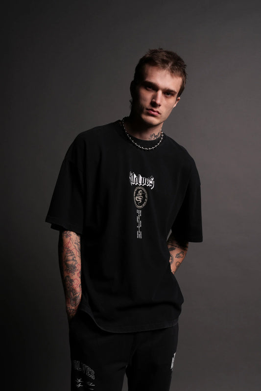 Wolves Club Forever "Premium" Oversized Tee in Black